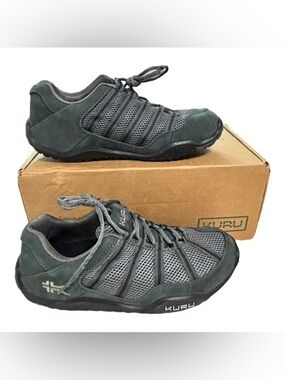KURU Chicane Shoes Mens Size 10 Wide Gray Mesh Trail Walking Sneakers Comfort